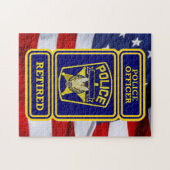 Polizeibeamte Remüdes Abzeichen Puzzle (Horizontal)