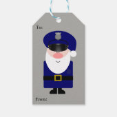 Polizeibeamte Santa Geschenkanhänger (Vorderseite)