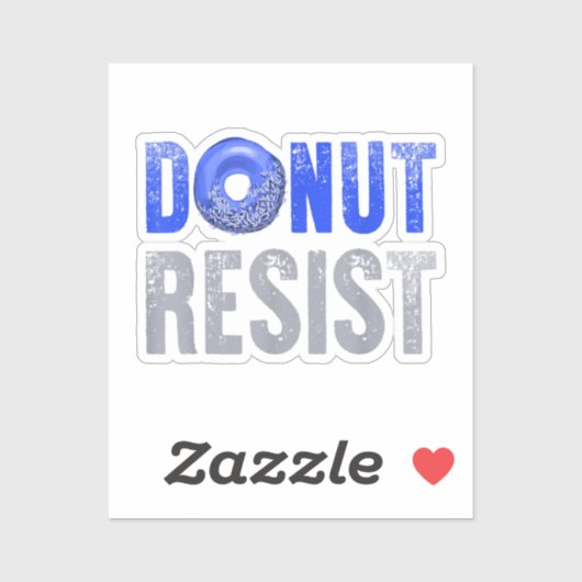 Polizeibeamte Shirt Thin Blue Line Donut Resist J Aufkleber (Blatt)