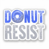 Polizeibeamte Shirt Thin Blue Line Donut Resist J Aufkleber (Vorderseite)