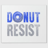 Polizeibeamte Shirt Thin Blue Line Donut Resist J Geschenkpapier (Flach)