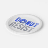 Polizeibeamte Shirt Thin Blue Line Donut Resist J Pappteller (Schrägansicht)