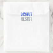 Polizeibeamte Shirt Thin Blue Line Donut Resist J Quadratischer Aufkleber (Tasche)