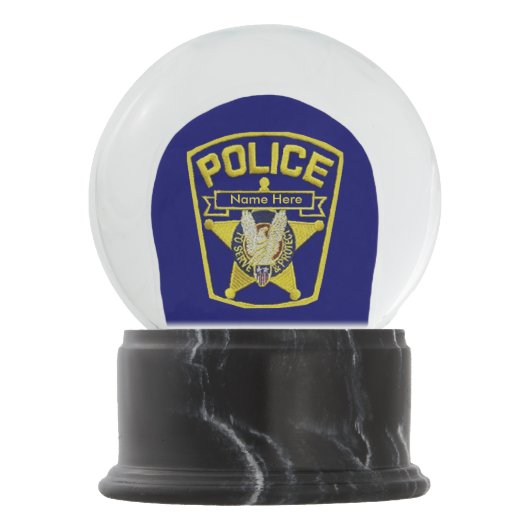 Polizeibeamte Snow Globe Schneekugel (Vorderseite)