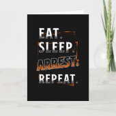 Polizeibeamte Sprichwort Funny Karte (Vorderseite)