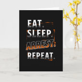 Polizeibeamte Sprichwort Funny Karte (Gelbe Blume)