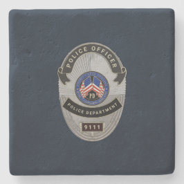 Polizeibeamte Steinuntersetzer