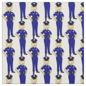 Polizeibeamte Stoff (Muster)