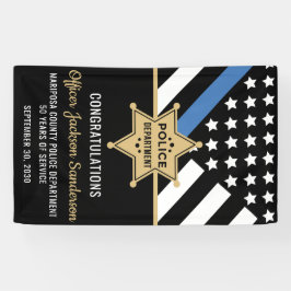 Polizeibeamte Strafverfolgung Banner