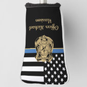 Polizeibeamte Strafverfolgung Thin Blue Line Golf Headcover (Rotieren 90)