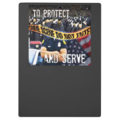 Polizeibeamte Strafverfolgungsausschuss Klemmbrett (Rückseite)