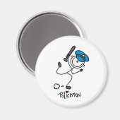 Polizeibeamte Strichmännchens Magnet (Vorderseite/Rückseite)