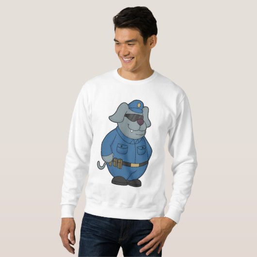 Polizeibeamte Sweatshirt (Vorne ganz)