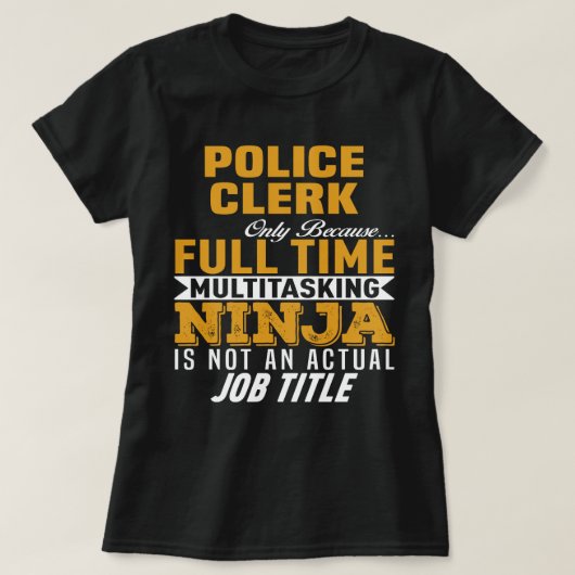 Polizeibeamte T-Shirt (Design vorne)