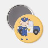 Polizeibeamte - Tshirts und Geschenke Magnet (Vorderseite/Rückseite)