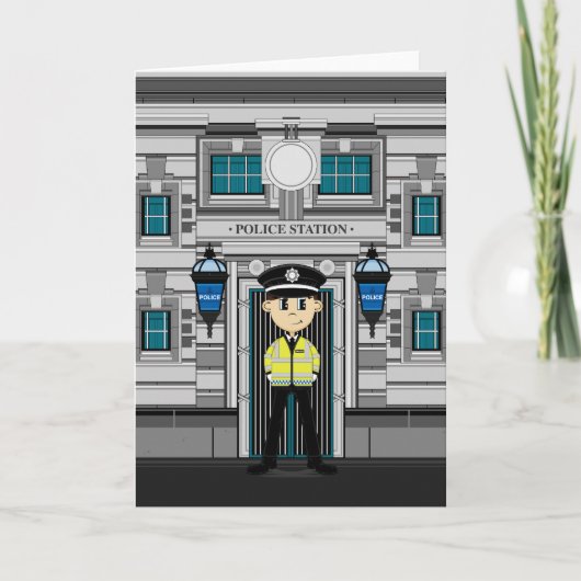 Polizeibeamte und Polizeidienstkarte Karte (Vorderseite)