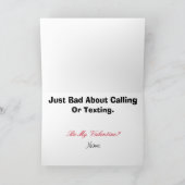 Polizeibeamte Valentinstag-Karte Feiertagskarte (Innenseite)