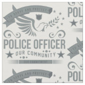 Polizeibeamte-Verpflichtung Stoff (Nahaufnahme)