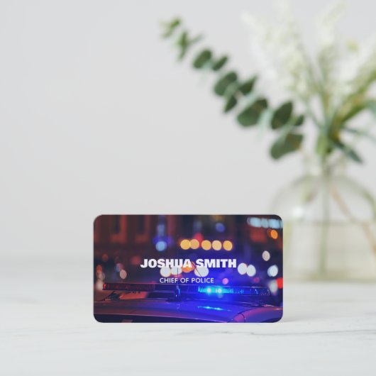 Polizeibeamte Visitenkarte (Stehend Vorderseite)