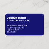 Polizeibeamte Visitenkarte (Rückseite)