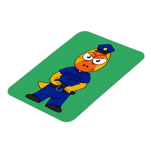 Polizeibeamte von Pachycephalosaurus. Magnet (Linke Seite)