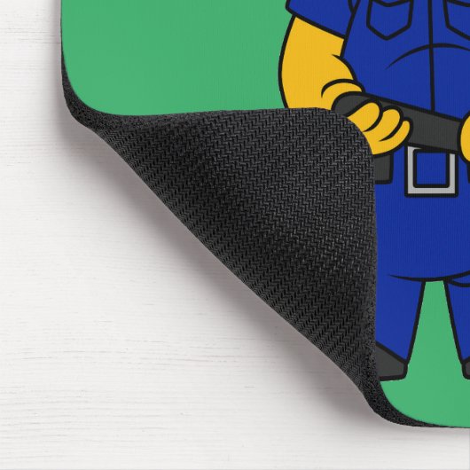 Polizeibeamte von Pachycephalosaurus. Mousepad (Ecke)