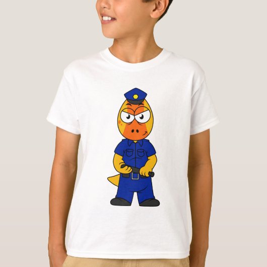 Polizeibeamte von Pachycephalosaurus. T-Shirt (Vorderseite)