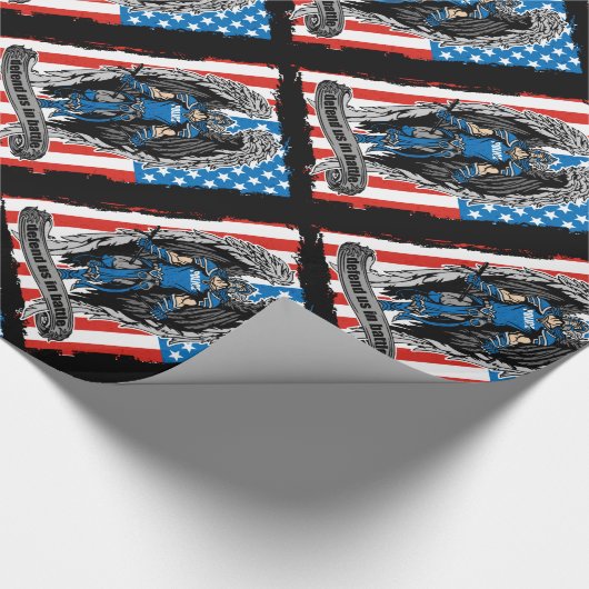 Polizeibeamte von St. Michael verteidigen uns im K Geschenkpapier (Ecke)