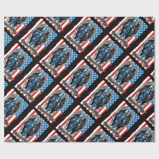 Polizeibeamte von St. Michael verteidigen uns im K Geschenkpapier (Flach)