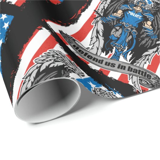 Polizeibeamte von St. Michael verteidigen uns im K Geschenkpapier (Rolleneckpunkt)