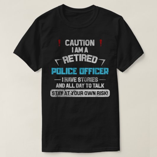 Polizeibeamte Vorträge Funny Remüde Poli T-Shirt (Design vorne)