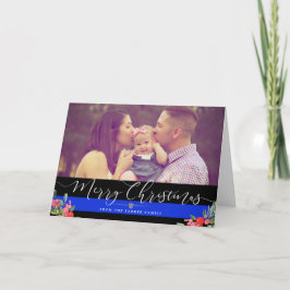 Polizeibeamte | Weihnachts-Foto Karte