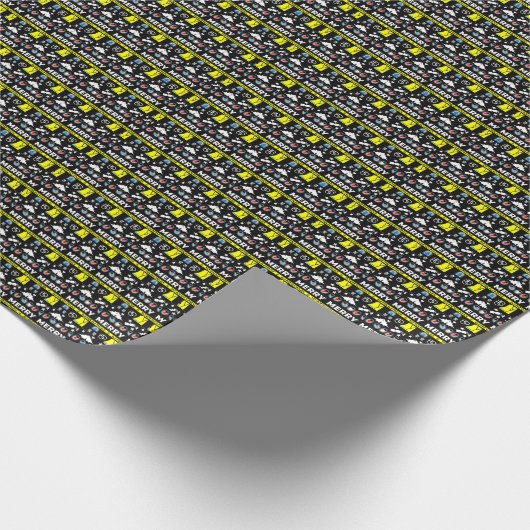 Polizeibeamte Weihnachtsgeschenk Geschenkpapier (Ecke)