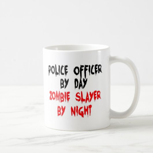 Polizeibeamte Zombie Slayer Kaffeetasse (Rechts)