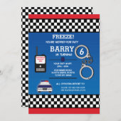 Polizeibeamte zur Geburtstagspartei Einladung (Vorne/Hinten)