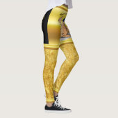 Polizeibeamtekartoffel mit einem blauen Polizeihut Leggings (Rechts)