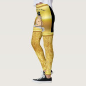 Polizeibeamtekartoffel mit einem blauen Polizeihut Leggings (Links)