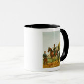 Polizeibeamten auf einem Inspektions-Ausflug Tasse (VorderseiteRechts)