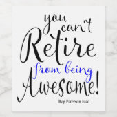 Polizeibeamtenruhende Weinetikett (Einzelnes Label)