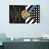 Polizeibeamter Abschluss - Strafverfolgungsflagge Banner (Messeveranstaltung)