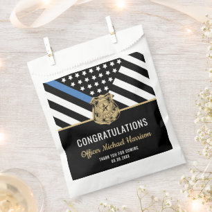 Polizeibeamter Abschluss - Strafverfolgungsflagge Geschenktütchen
