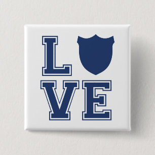 Polizeibeamter Abzeichen - L O V E Button