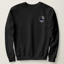 Polizeibeamter Abzeichen Thin Blue Line Flag