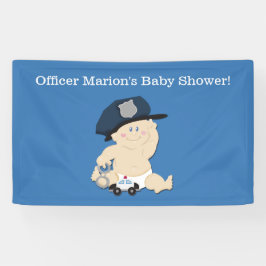 Polizeibeamter Baby Polizist Custom Banner
