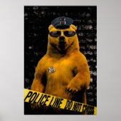 Polizeibeamter Bär! Poster (Vorne)