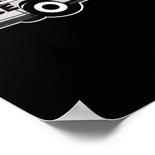 Polizeibeamter Cartoon Polizeibeamter Polizeipräse Poster (Ecke)