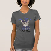 Polizeibeamter Cat Mama Tshirt (Vorderseite)
