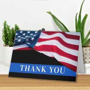 Polizeibeamter - Durchsetzung des amerikanischen F Dankeskarte