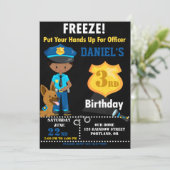 Polizeibeamter - Einladung Polizei9 Hund (Stehend Vorderseite)