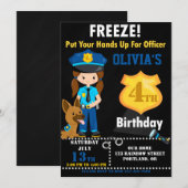 Polizeibeamter - Einladung zum Geburtstag des Poli (Vorne/Hinten)